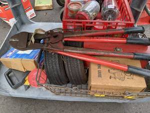 lot 39 image: Miscellaneous Tools & Hardware Drain Auger, Tape Measures, Wire Cutters, ETC. 