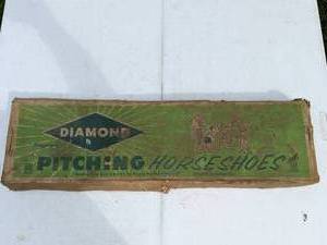 lot 45 image: Diamond Pitching Horseshoes Set