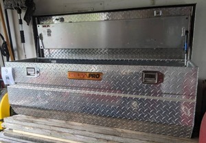 lot 9 image: Delta Aluminum Truck Tool Box
