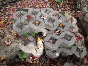 Zig Zag Cement Pavers