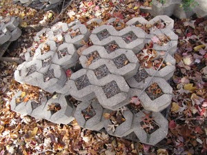 Zig Zag Cement Pavers