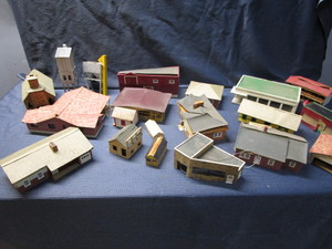 Antique Cardboard RR Buildings