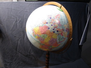 Globe on Floor Stand
