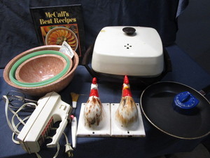 Fry Pan, Mixer, Cookbook