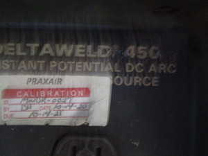 Miller Deltaweld 450 Welder, Wire Control & Feeder
