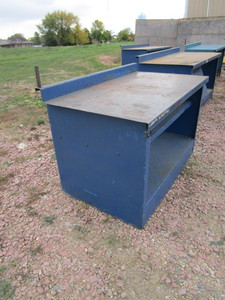 Metal Shop Table 34x60x36