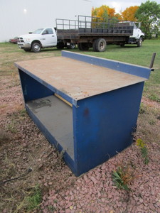 Metal Shop Table 34x70x36