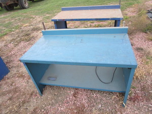 Metal Shop Table 34x60x36