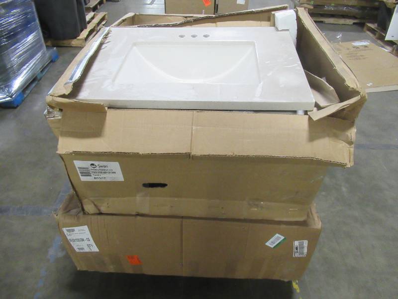 WHOLESALE MIXED PALLET OF MISCELLANEOUS VANITY TOPS