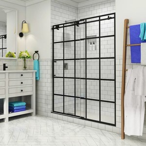 Aston SDR984WFEZ Kamaya 44-48 W x 76 H Frameless Shower Door - Panels Only - Missing Track.