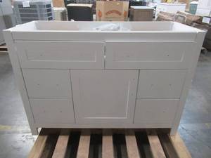 48 x 19 Vanity Cabinet in White - No Top.