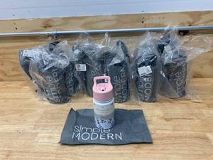 lot 42 image: SIMPLE MODERN Lot of 14-  10oz Disney Summit Kids Water Bottle Thermos with Straw Lid - Dishwasher Safe Vacuum Insulated Double Wall Tumbler Travel Cups 188 Stainless Steel - Disney Minnie Retro