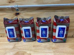lot 50 image: GSD Lot of 4 Packs of-  Wet Wipes Family Size Antibacterial (80 Wet Wipes per pack)- With Aloe Vera - Exp. 062022