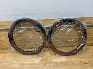 lot 62 image: NICEASY Lot of 2-  Steering Wheel Covers