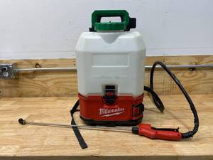 lot 26 image: MILWAUKEE M18 18-Volt 4 Gal. Lithium-Ion Cordless Switch Tank Backpack Pesticide Sprayer (Tool-Only)