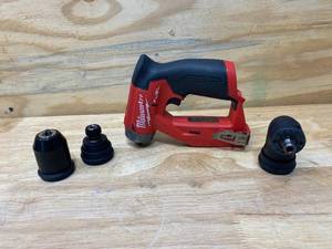 lot 28 image: MILWAUKEE M12 FUEL 12-Volt Lithium-Ion Brushless Cordless 4-in-1 Installation 38 in. Drill Driver Kit with 3-Tool Heads (Tool Only)