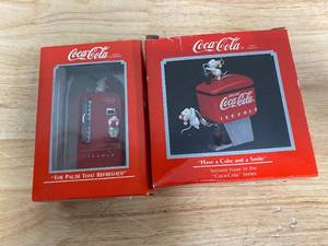 lot 92 image: COCA COLA Christmas Ornaments