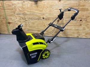 lot 9 image: RYOBI 21 in. 40V Brushless Cordless Electric Snow Blower RY40806VNM (Tool Only)