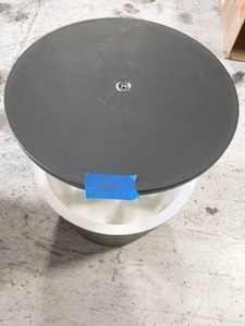 lot 50 image: KETER Cool Bar Gray Resin Outdoor Accent Table and Cooler in One