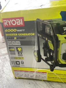 lot 73 image: RYOBI 4000-Watt Gasoline Powered Digital Inverter Generator