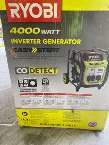 lot 74 image: RYOBI 4000-Watt Gasoline Powered Digital Inverter Generator