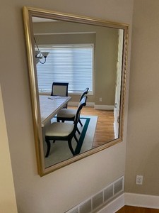 Large Gold Framed Mirror