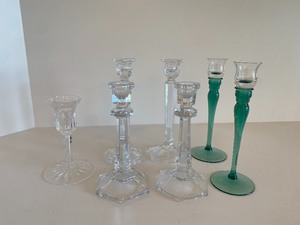 Set of 7 Candlestick Holders