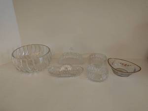 Collection of Crystal and Glass Items