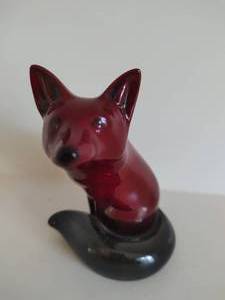 Royal Doulton Flambe Fox Figurine- #2