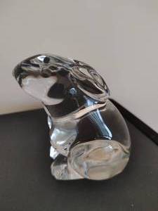 Baccarat Crystal Rabbit Figurine