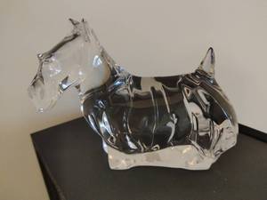 Baccarat Crystal Dog Figurine