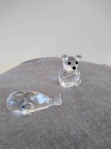 Two Crystal Figurines- Including Swarovski & Iris Arc