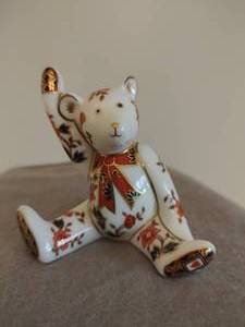 Royal Crown Derby Bear- Signed