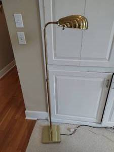 Vintage Brass Colored Floor Lamp