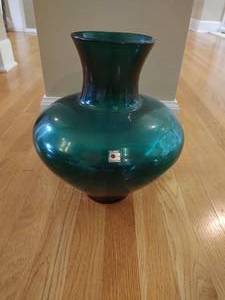 Green Blenko Glass Vase
