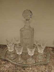 Crystal Decanter and Snifter Set
