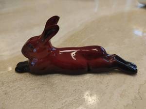 Royal Doulton Flambe Rabbit Figurine