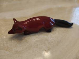 Royal Doulton Flambe Fox Figurine