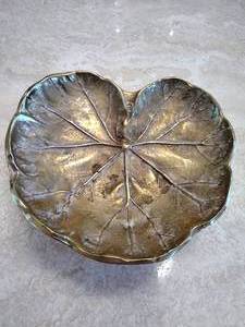 Vintage VMC Geranium Brass Dish