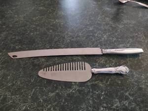 Webster Sterling Silver Handled Cake Serving Set