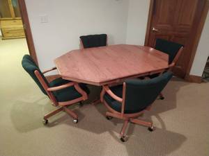 Whitaker Game Table With Four Chairs