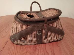 Old Fishing Creel Basket
