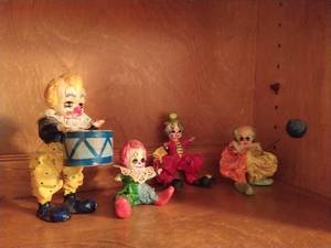 Collection Of Clown Figurines