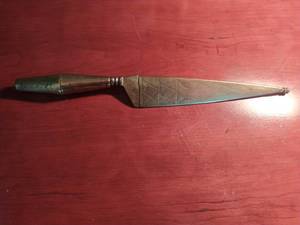 Brass Letter Opener with Sheath