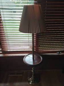 Floor Lamp with End Table