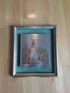 Michigan State University Beaumont Tower 125th Anniversary Etching