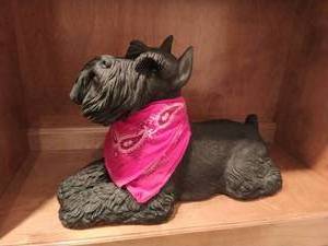 Earthenware Dog Sculpture