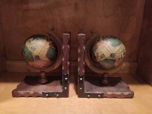 Pair Of Globe Bookends