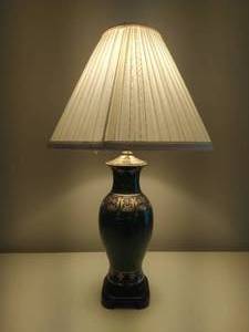 Enamel Or Similar Material Table Lamp