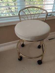 Brass Rolling Chair